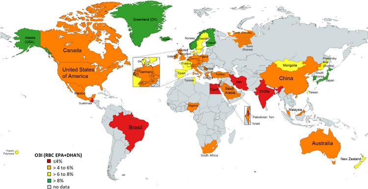 Carencia de omega-3 en la población